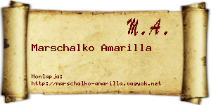 Marschalko Amarilla névjegykártya